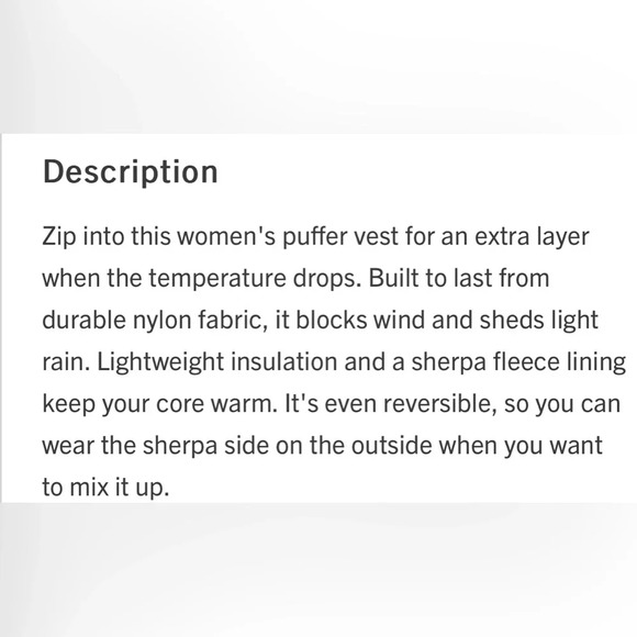 Carhartt Montana Insulated puffer vest,rain defender/wind fighter,reverse sherpa - Picture 14 of 15